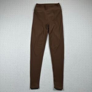 White Fox Active Women’s High-Waisted Leggings Size Small Brown Stretch